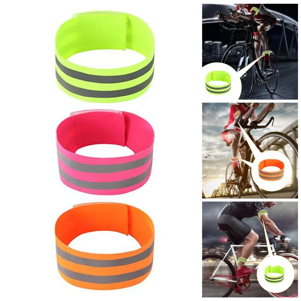 Cycling Reflective Strips Outdoor Running Warning Wristband Safety Armband Arm Wrist Ankle Reflective Band