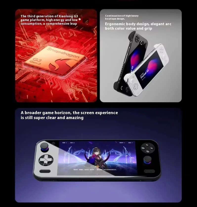 НОВАЯ Игровая консоль AYANEO Pocket S2 Pro 6 3 дюйма портативная с экраном 2K IPS джойстик TMR ручная триггером Фото №2