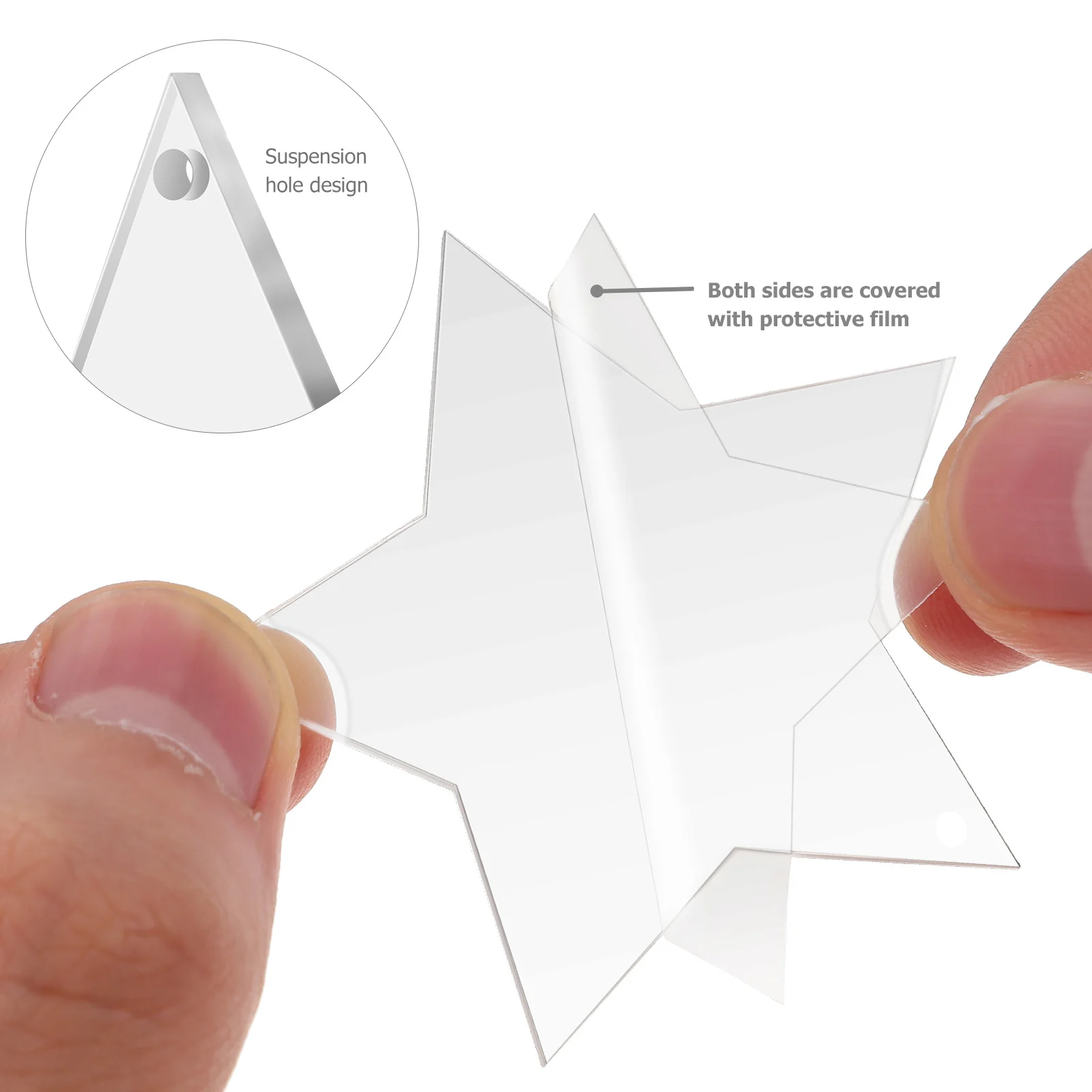 

30 шт., заготовки для ключей со звездой, акриловый брелок для ключей «сделай сам», кулон, украшения для сумки, акриловый брелок для ключей, сумка, кулон