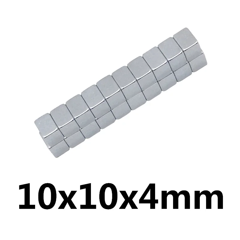 10x10x4mm Super Strong Square Magnet N35 NdFeB Rare Earth Magnet Block 10*10*4 mm Neodymium Magnets Sheet 10x10x4mm