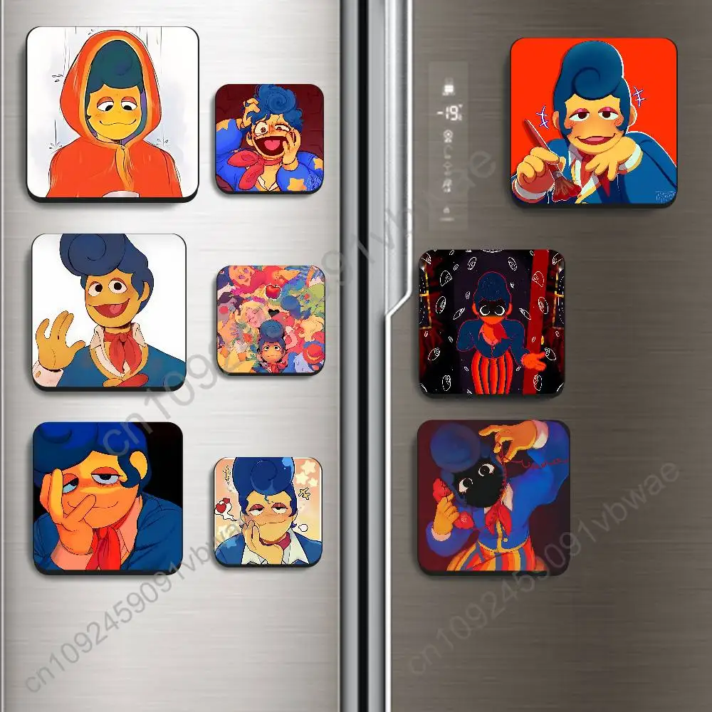 Polite and courteous Welcome Home Wally Black Square Plastic Fridge Magnet, for Magnetic Sticker No Trace Left, Durable