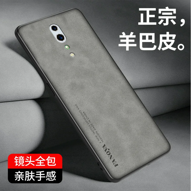 Oppo Reno Z RenoZ CPH1979 Case Shockproof PU Leather Skin Hard Back Cover Matte Phone Case Silicone Bumper for Oppo Reno Z RenoZ