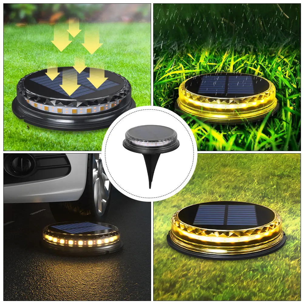

Solar Ground Lamp ABS PC Material Lawn Lighting Tool Energy Saving Night Pathway Garden Outdoor Light Solar Buried Light