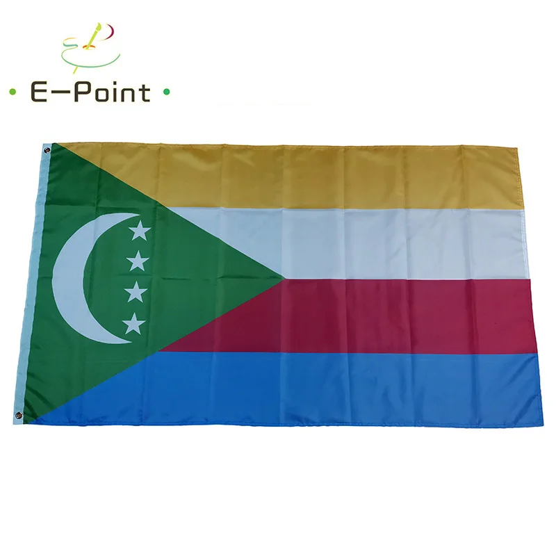 Comoros National Country Flag 2ft*3ft (60*90cm) 3ft*5ft (90*150cm) Size Christmas Decorations for Home Flag Banner