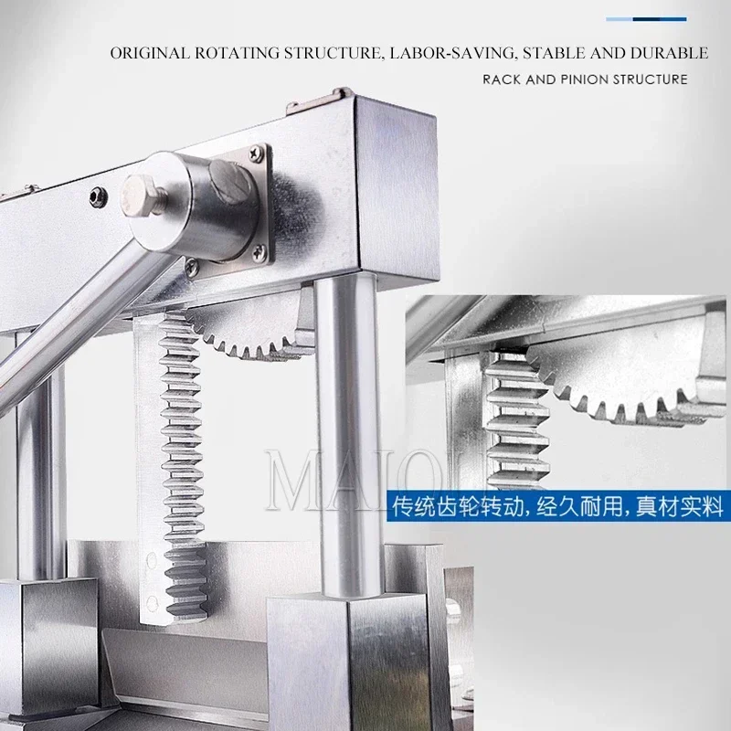 ステンレス鋼冷凍肉スライサー骨切りナイフミンチラムスライサーマシン多機能冷凍鶏肉アヒル魚カッター