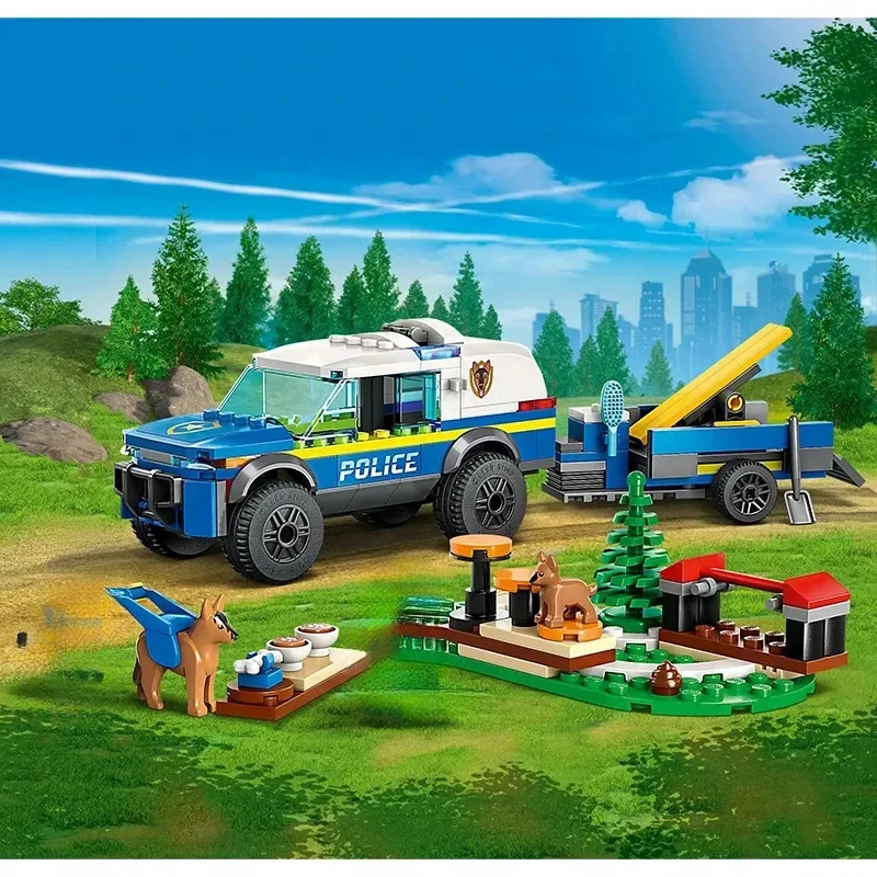 

Строительные блоки Terrain для мобильной дрессировки собак полиции, городская серия, сборные игрушки для детей, рождественские подарки для мальчиков