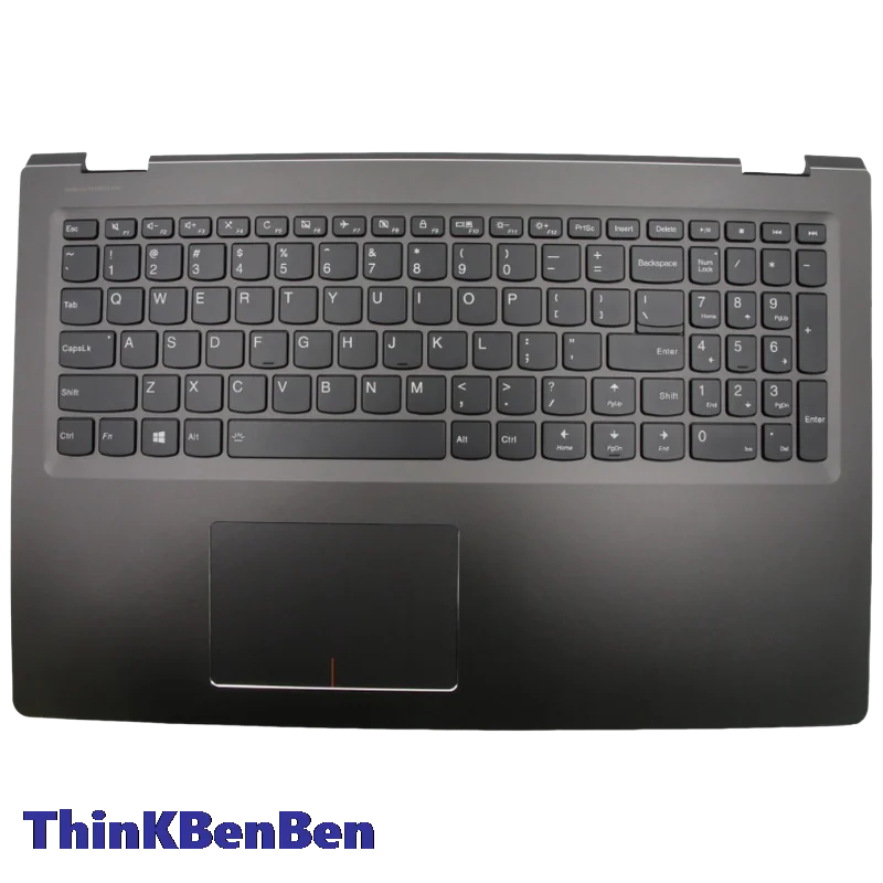 US English Keyboard Black Upper Case Palmrest Shell Cover For Lenovo Yoga 510 15ISK 15IKB Flex4 1570 1580 5CB0L45988