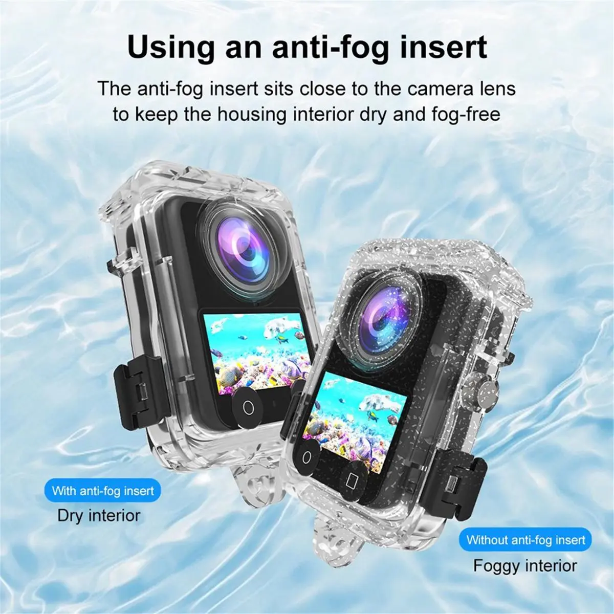 A26Z  Waterproof Camera Diving Case for 360 Action Camera 40m Underwater Housing Shell Cover