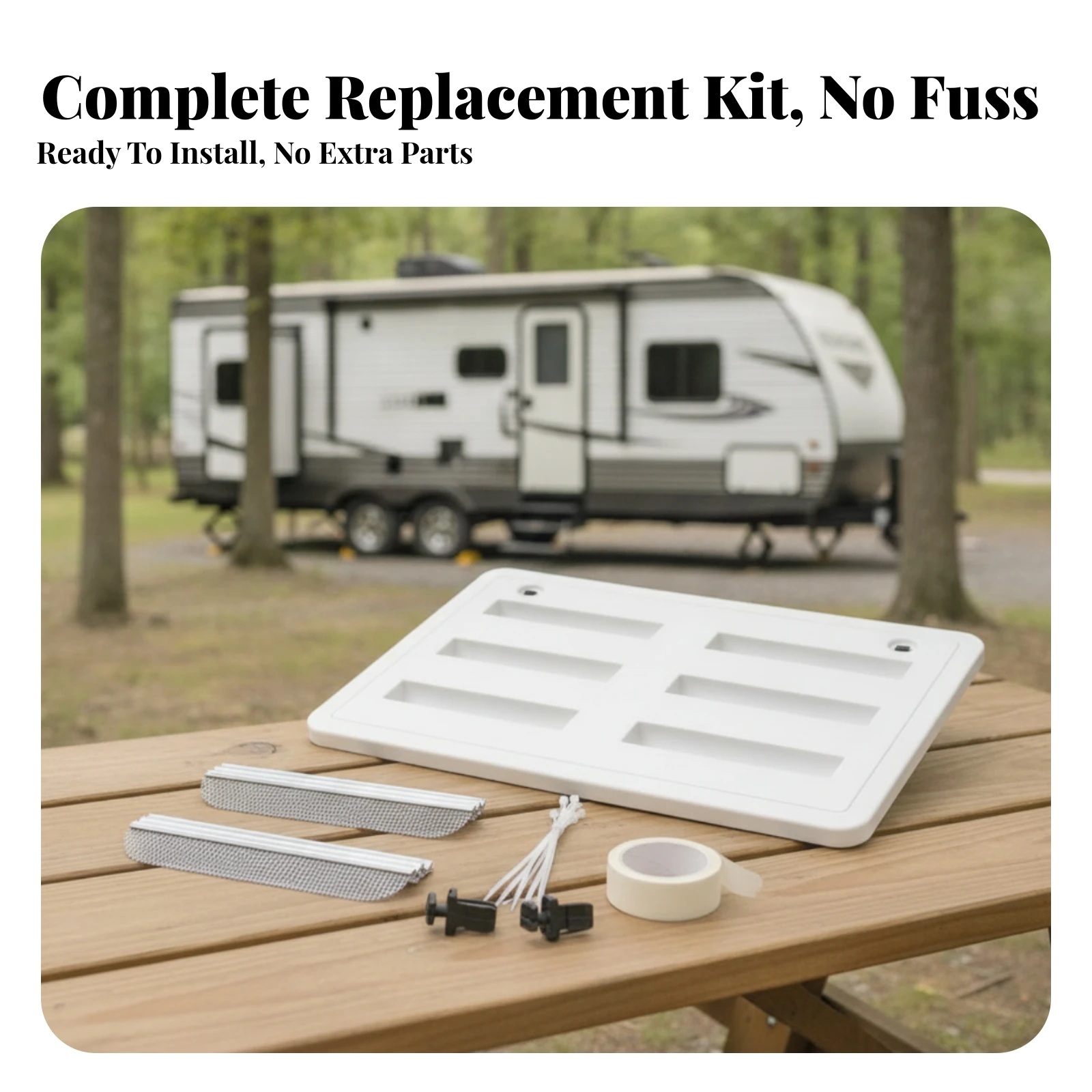 RV Refrigerator Side Vent Cover Fine Mesh RV Refrigerator Side Vent Cover with Screen Resistant Long-Lasting