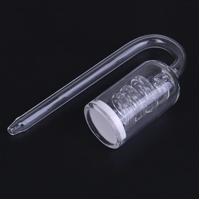 1PCS Aquarium CO2 Diffuser Plants Glass Tank Atomizer Solenoid Regulator Moss Ozone Atomizer Spiral Glass Tube Pet Product