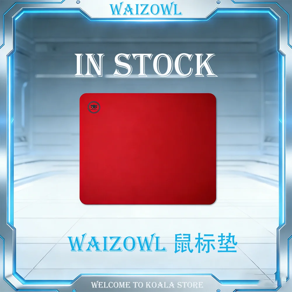

Новый красный игровой коврик для мыши Waizowl, большой размер, противоскользящая резиновая основа, коврик для мыши для киберспорта, подарок для геймеров ПК и ноутбуков