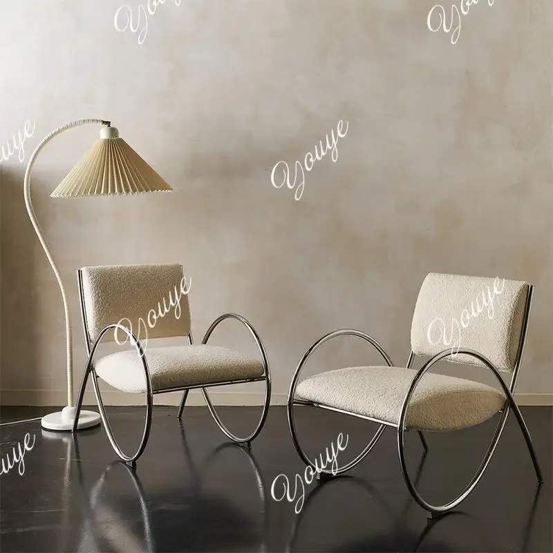 

MX Cool Velvet Modern Chair Simple Trending Italian Designer Living Room Chairs Recliner Bedroom Penteadeira Home Furniture