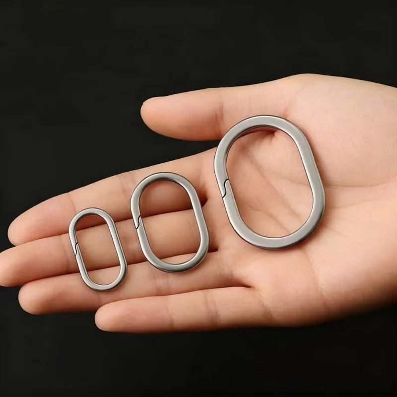 3pcsTitanium Alloy Side Opening Mini Hanging Buckle EDC Backpack Tool Portable Connection Buckle Portable Metal Accessory Buckle