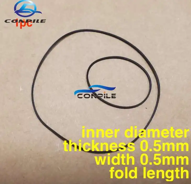 1pc 0.5mm thick width rubber drive belt for Sony walkman repeater cassette deck counter audio tape recorder turntable