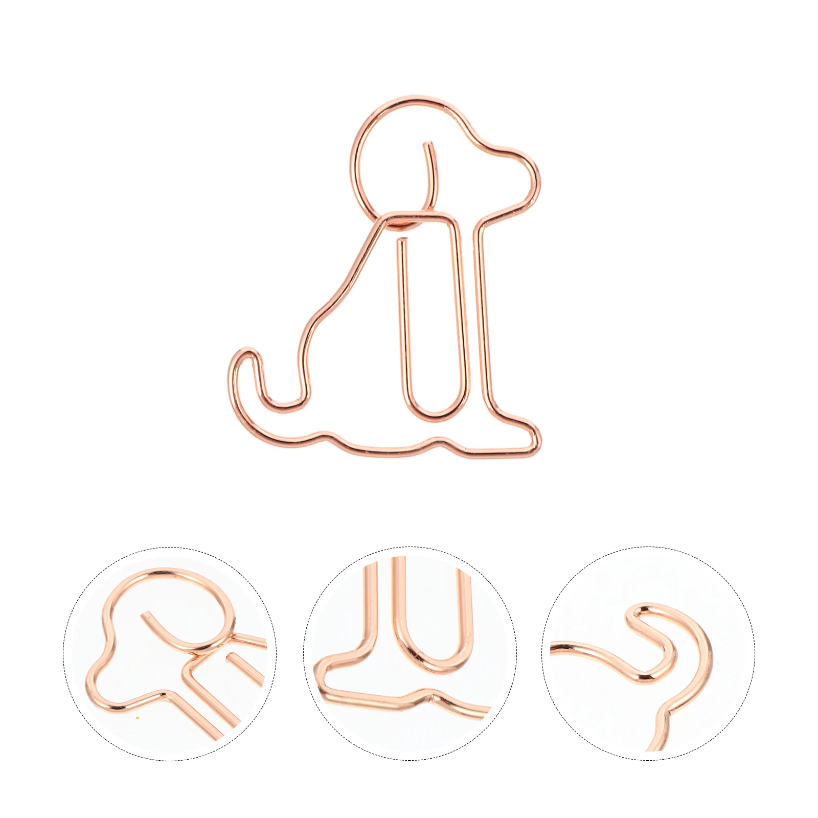 

25 Metal Dog Paper Clips Animal Shape Bookmark Pins for Students Office Supplies Desk ganization Note Photo Holders