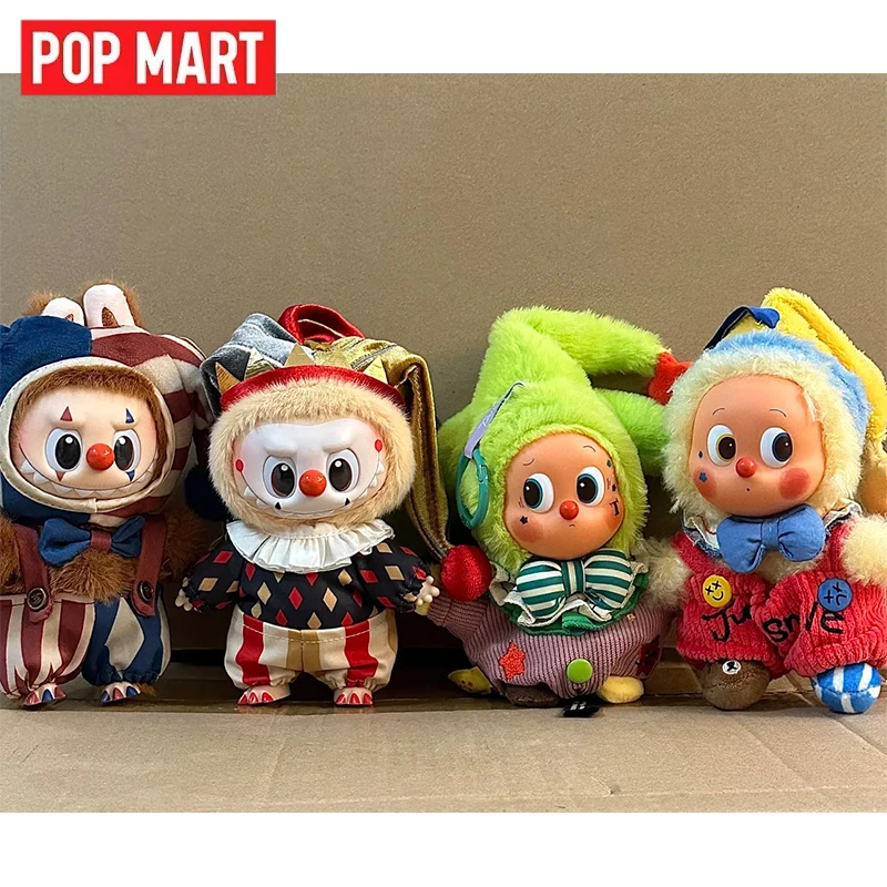صندوق المهرج الأصلي والأصلي من سلسلة الفينيل القطيفة للهالوين من POP MART لماذا هدية مزخرفة بمفاجأة جديرة جدًا