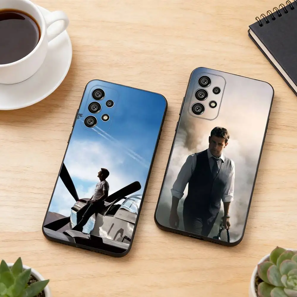 Tom C-Cruise Superstar Phone Case For Samsung S25,S24,S21,S22,S23,S30,Ultra,S20,Plus,Fe,Soft Silicone Black Cover Gift