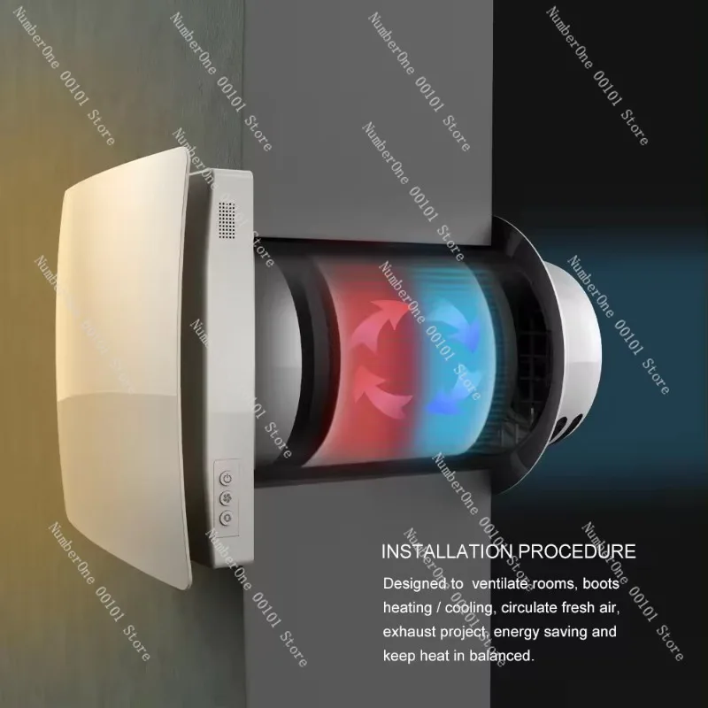 Wall-Mounted ERV for Single Room Heat Recovery Ventilation