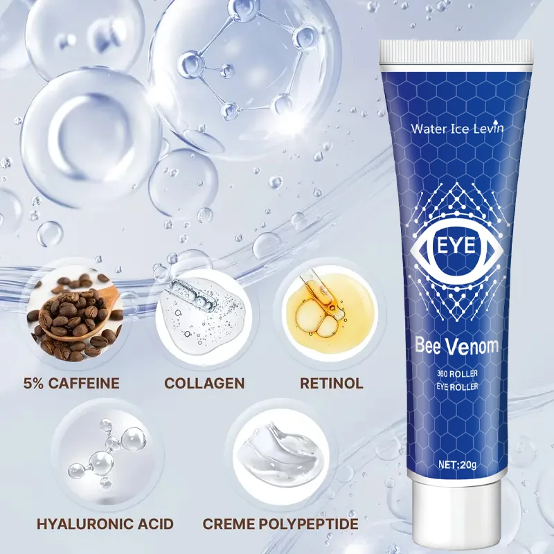20g 베놈 비 아이 크림, 가볍고 부드러운 질감, 흡수 용이, 피부 보습, 미라클 아이 크림, 수분 공급 및 보습, 빠르게 흡수되는 끈적임 없음