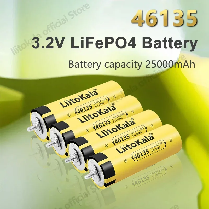 8pcs LiitoKala 3.2V 25Ah LiFePO4 battery cell Lithium iron phosphate deep cycles for Diy 12V 24V 36V 48V solar energy UPS power