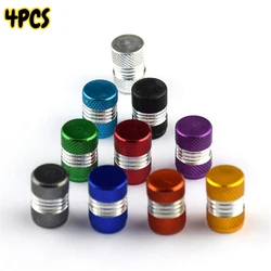 4Pcs Colorful Car Tire Aluminum Valve Cap Metal Motorcycle Tire Valve Dust Cap Accesorios Para Vehículos  Valve Caps
