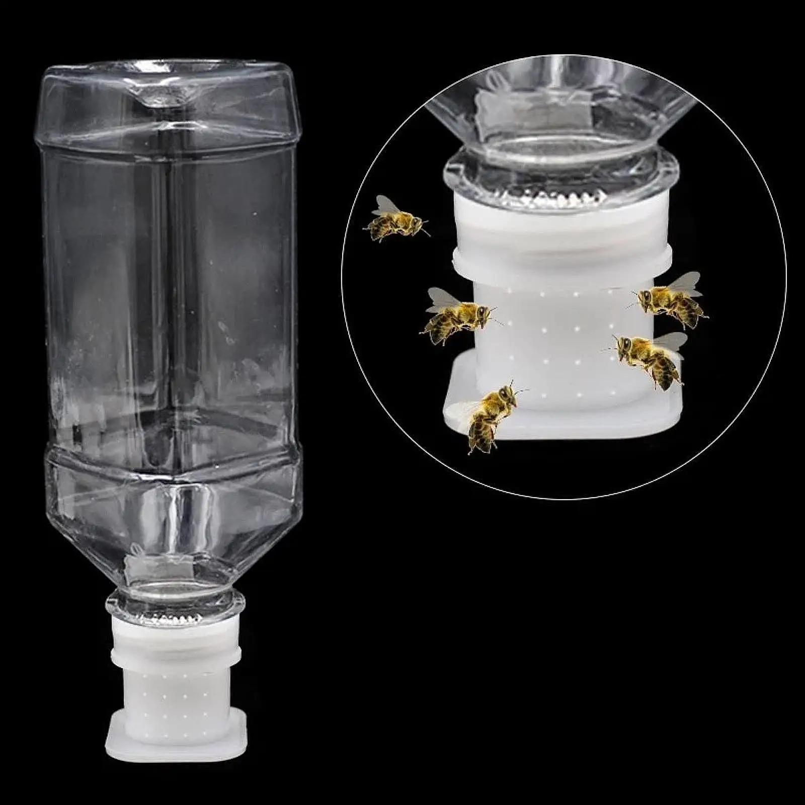 Bees Water Feeder Plastic Clear Beekeeping Tool Anti Drowning Bee Feeder Beehive Feeding Supply for Beekeeping Implements