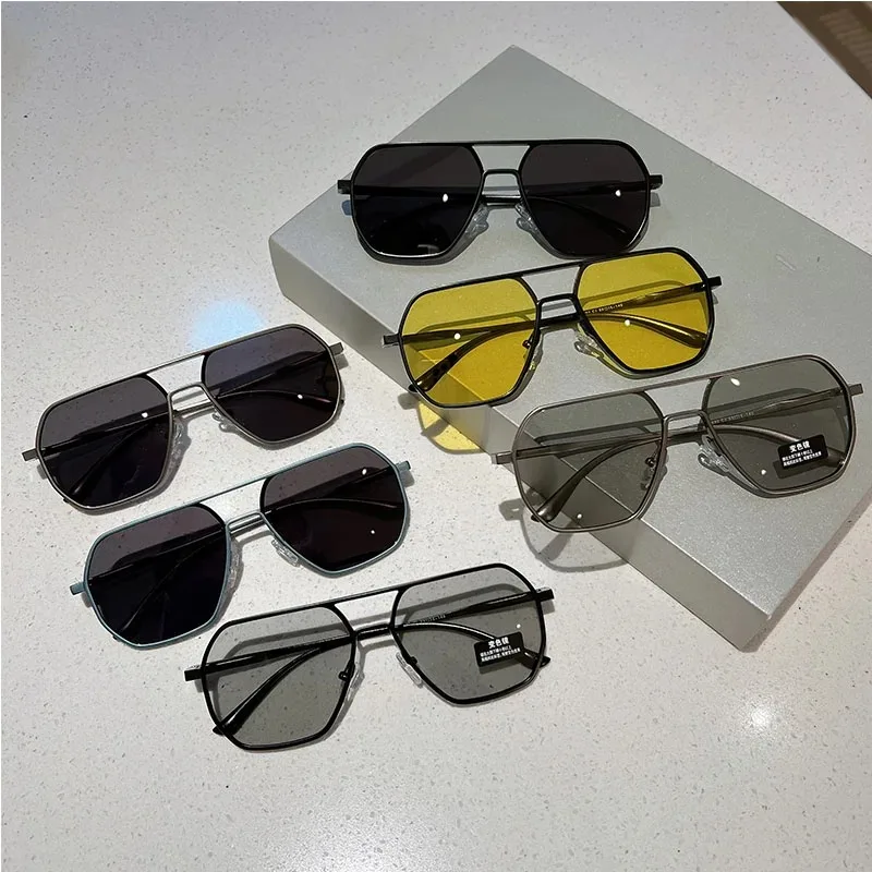 Vintage Polarized Sunglasses Men Fashion Black Shades Eyewear Retro Trendy Brand Design Sun Glasses for Driving Fishing Unisex view 6