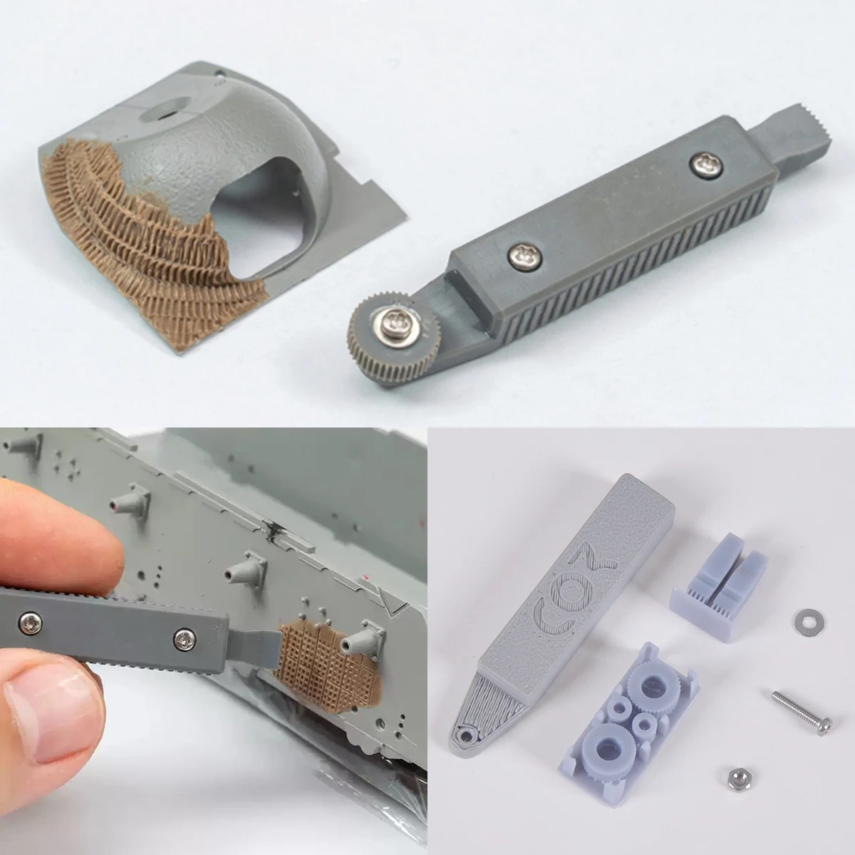 

Scale model making tool Zimmerit coating tool texture modeling shaping kit For part detailed remodeling customization 1/35/48/72