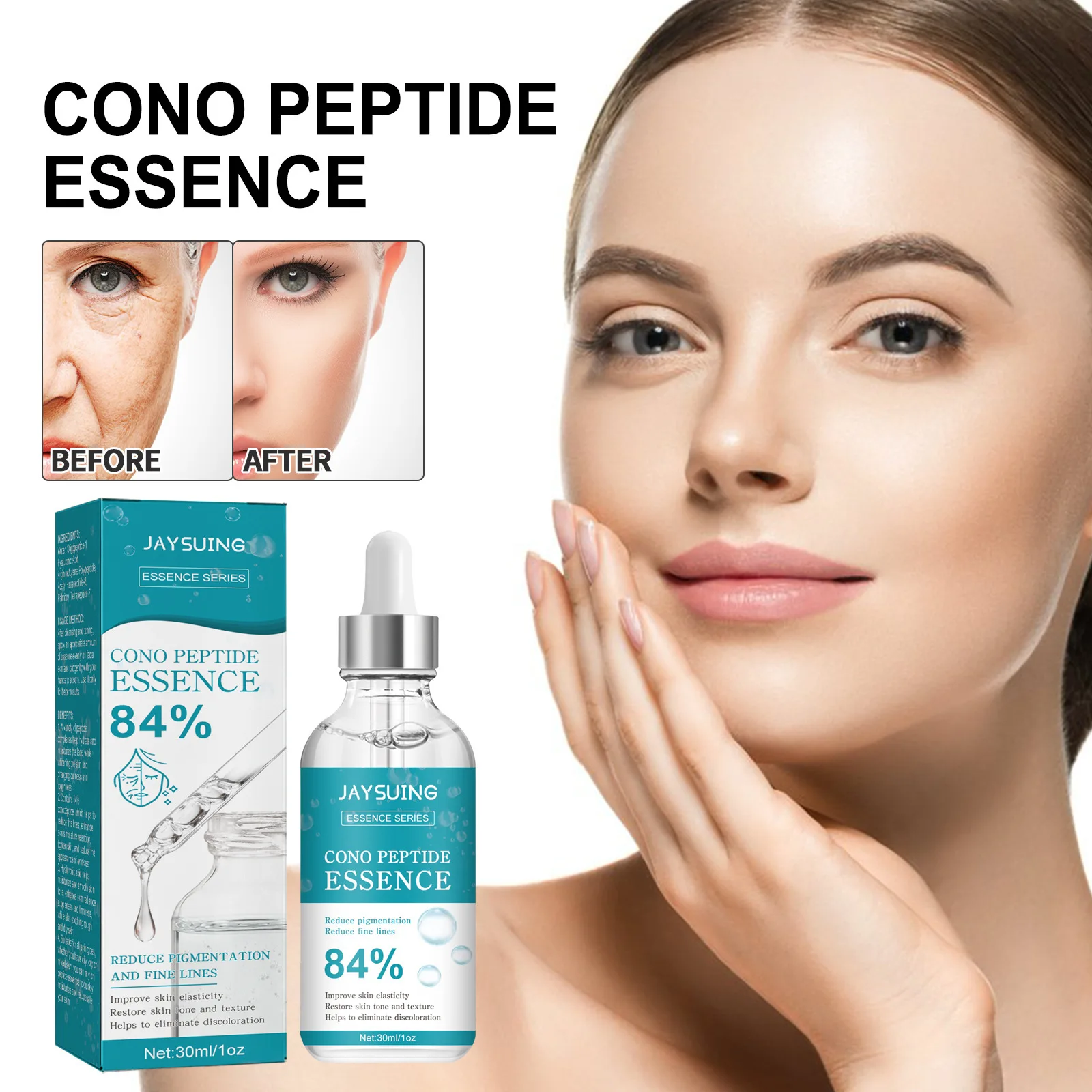 غسول جوهر هيدرا مضاد للتجاعيد ، يخفف الخطوط الدقيقة ويرطب البشرة ، ينعم ، يشد ويضيء ويضيء لوشن