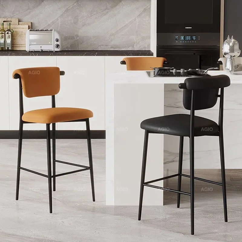 

Barber Throne Bar Stools Swivel Aesthetic Nordic Kitchen Makeup Height Gaming Dining Chairs Ergonomic Sillas Trendy Furniture