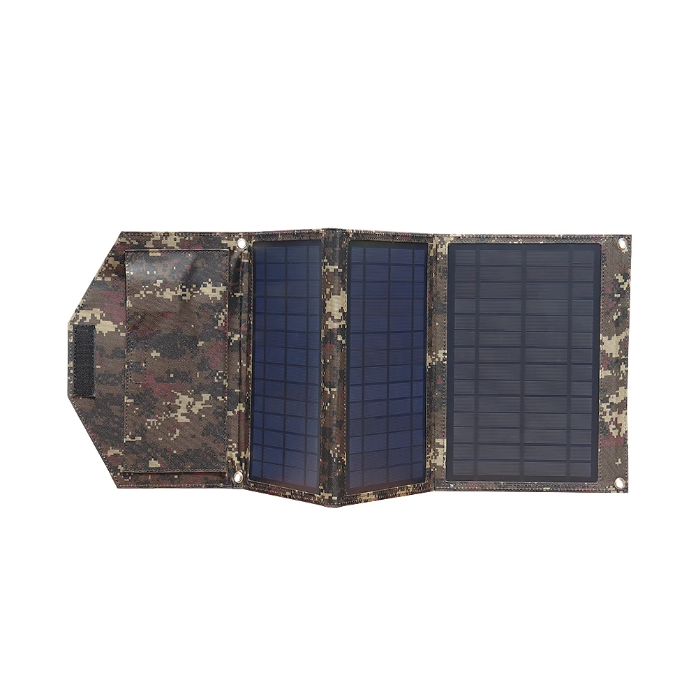 22 Вт Складной Солнечной Панели Зарядное Устройство 5 В Путешествия Телефон Портативный USB Складной Солнечный Модуль Водонепроницаемый Открытый Деятельность для Кемпинга Подзарядка USB Устройств