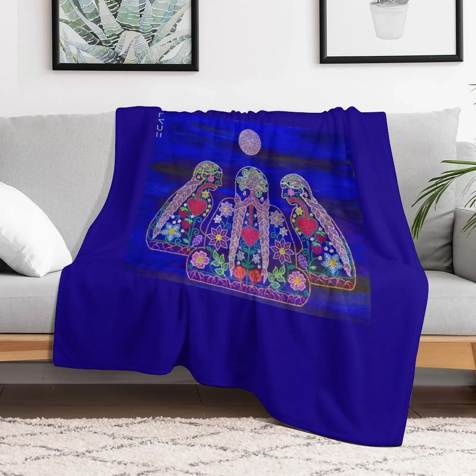 kohkominawak ~ our grandmothers Throw Blanket Anti Shedding Soft Fuzzy Blanket for Home