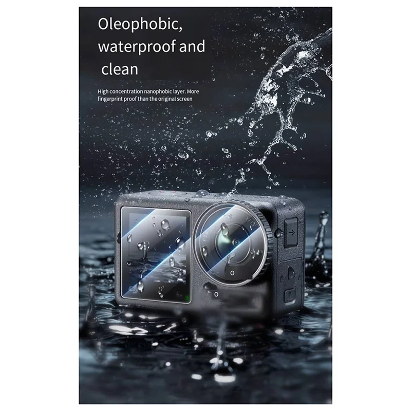 Y19A For DJI Action5pro HD Tempered Film Screen Protector Film Protective Cover Accessories