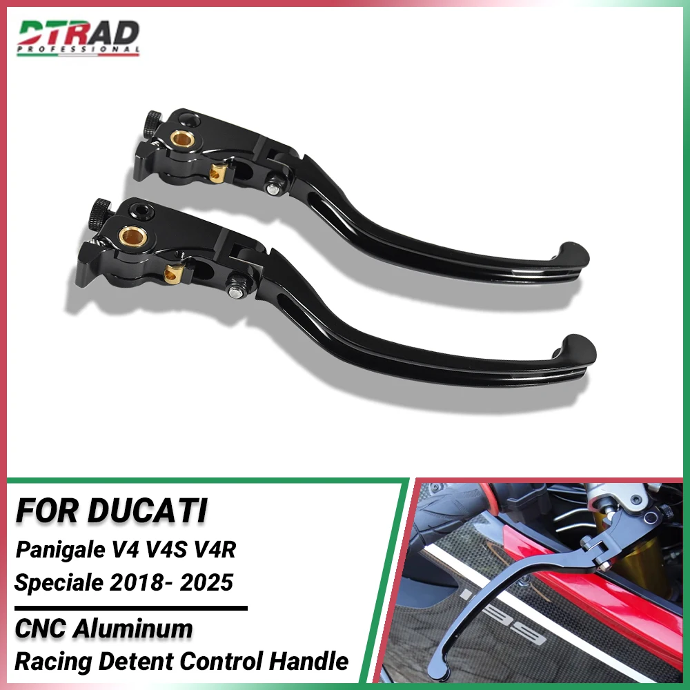 

For DUCATI Panigale V4 V4S V4R Speciale 2018 - 2025 Motorcycle Accessories Clutch Lever Brake Lever Racing Handles CNC Aluminum