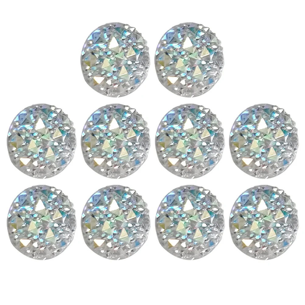 

10Pcs Rhinestone Thumb Tacks Compact Delicate Pushpins for Cork Board Stationery Decoration Home Office Supplies Daily Use