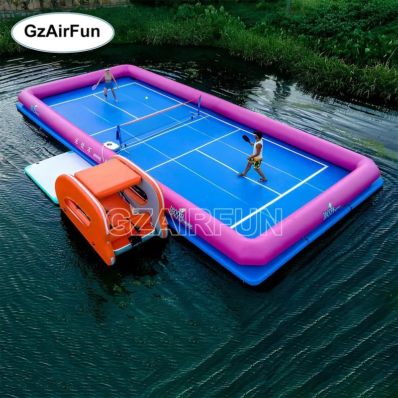 Commercial Inflatable Water Sports Field PVC Floating Sports Field Suitable for Summer Entertainment Activities in Scenic Areas.