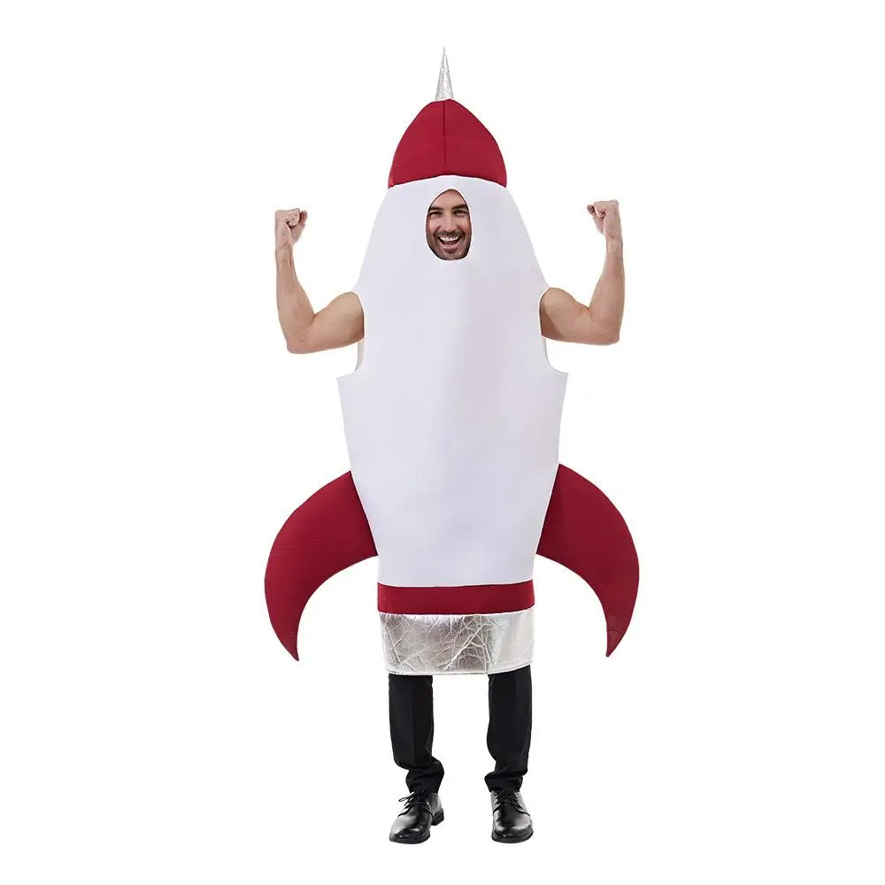 

Hot New Rocket One-Piece Suit Adult Space Suit Cosplay Costume Halloween Party Performance Clothes Ethnic Stage Costume
