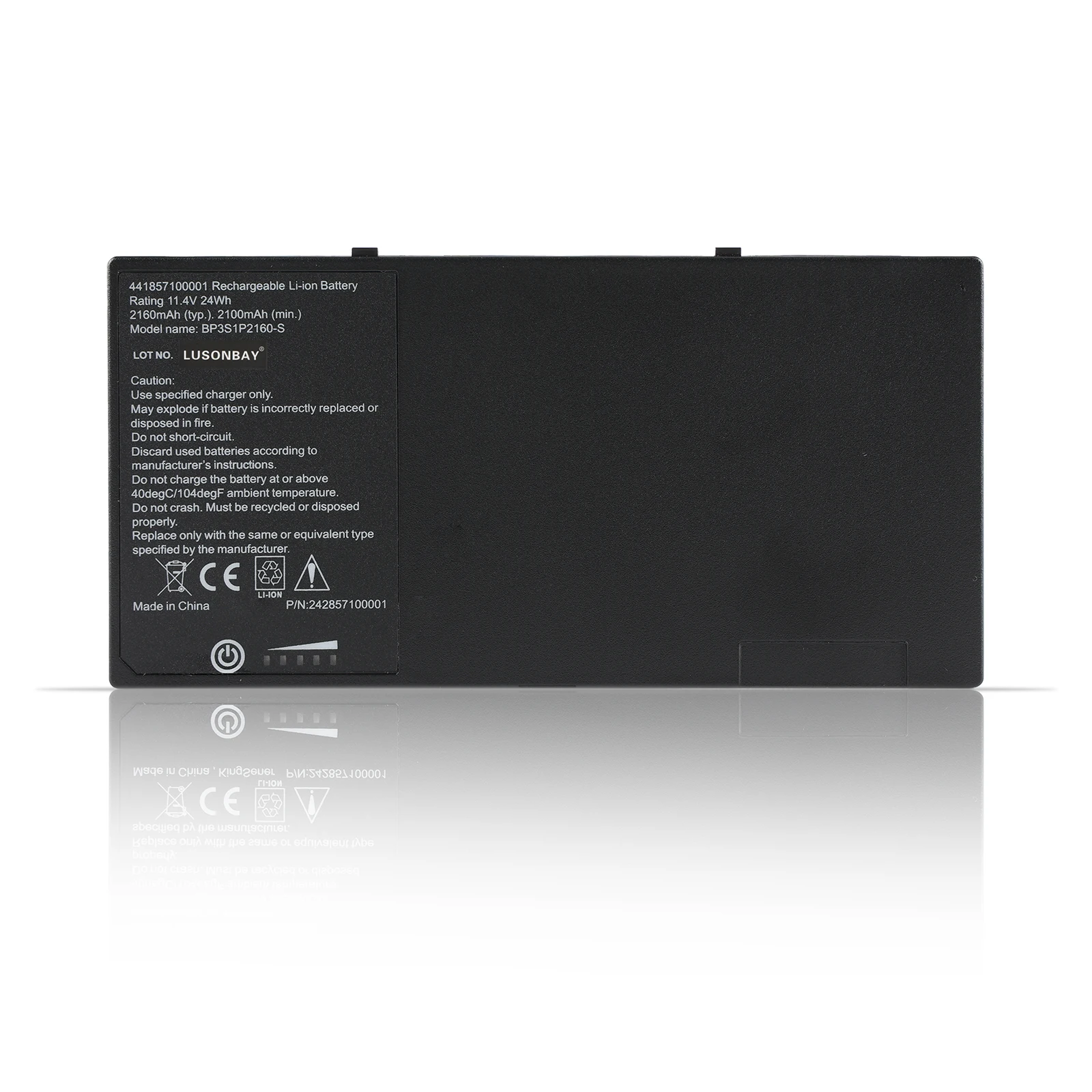 LUSONBAY 11.4V 2160mAh BP3S1P2160 BP3S1P2160-S Laptop Battery For Getac F110 Tablet Series G8M3X2 441857100001 P/N:24285710000
