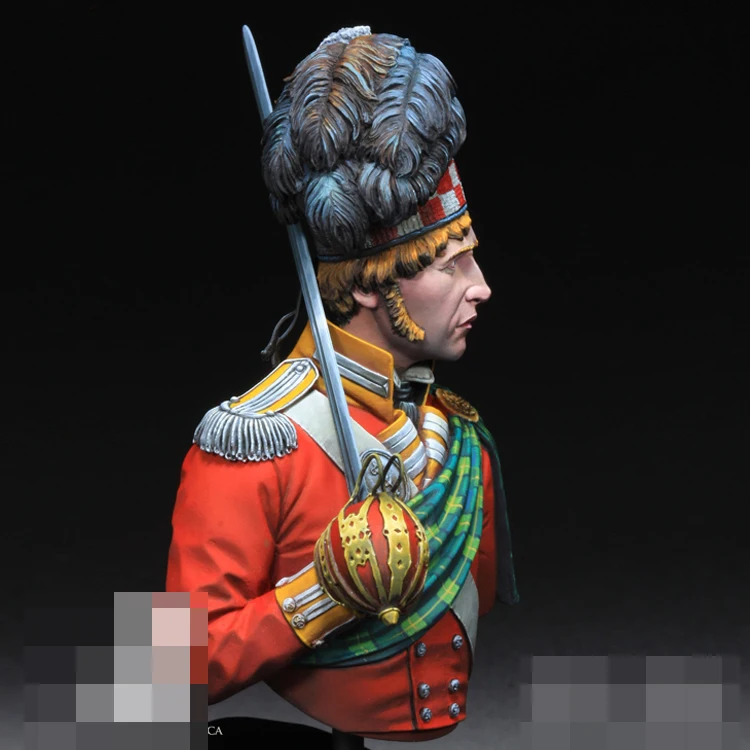 فوج GK لنموذج تمثال القدم ، طقم غير مصبوغ وغير مُجمع ، GK Gordon Highlanders ، ، ، من الفوج الثالث