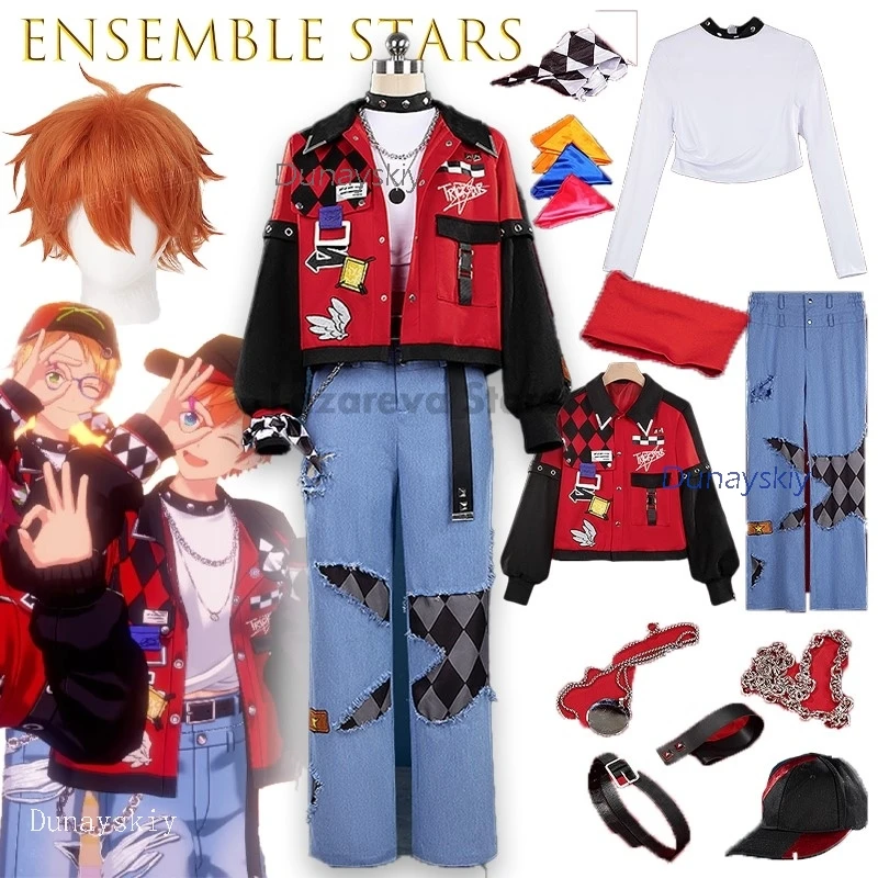 

Ансамбль звезд Trickstar Freedom наряд косплей костюм для Юки Макото Хокуто Субару Мао аниме игровой персонаж костюм Хэллоуин