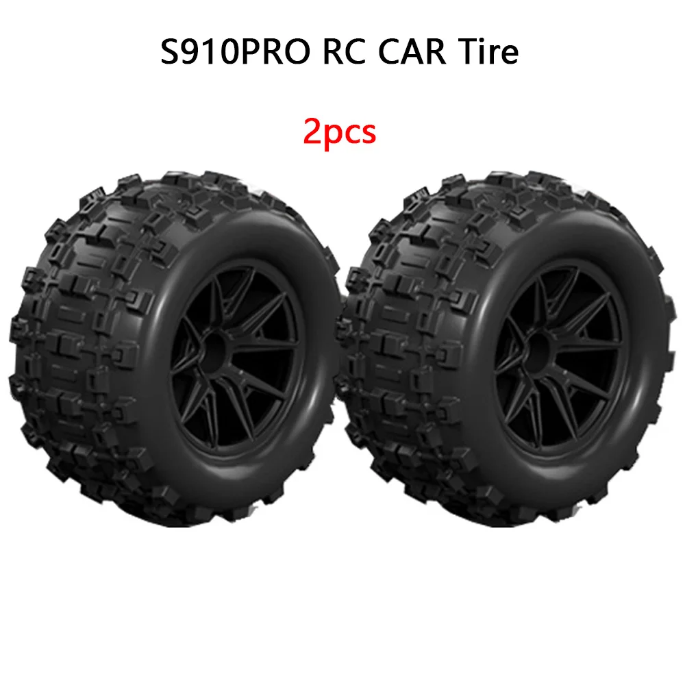 S910PRO 16104PRO RC Car Tires (2pcs), Durable Off-Road Replacement Wheels for Monster Truck & Crawler Upgrades