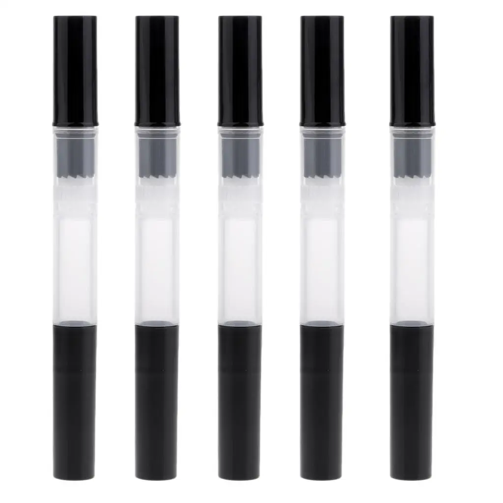 5 bottiglie di olio per cuticole con pennello tubo per la crescita delle ciglia penna twist vuota 3ml penna per lucidalabbra tubo contenitore cosmetico