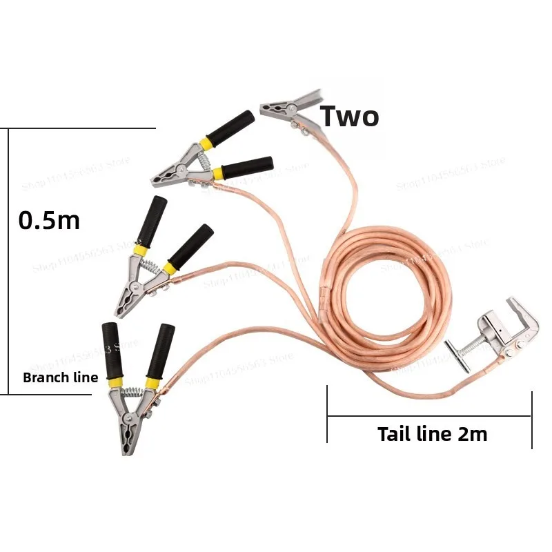 400V Personal Safety Grounding Cable, Three-Phase Short Circuit Wire for Low Voltage Electrical Maintenance