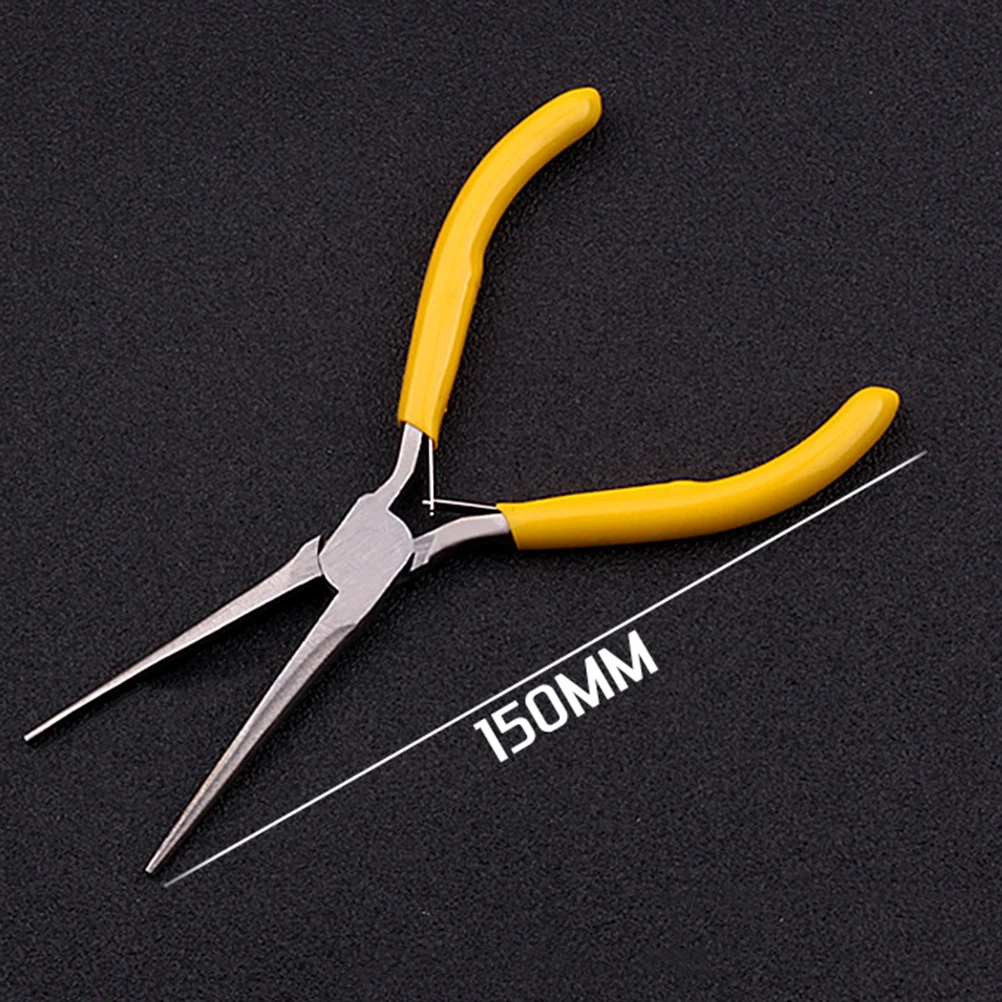 

8 Pcs Mini Pliers Set 5 Inches Needle-nose DIY Jewelry Tongs Maintanance Tool Manual