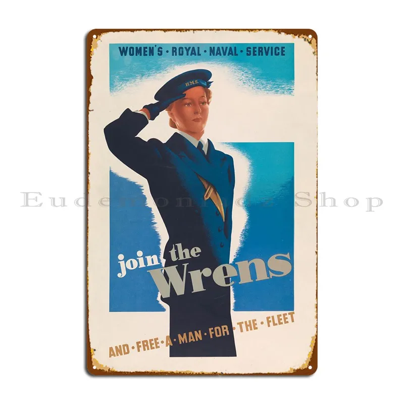 Join The Wrens Metal Sign PaintingCave Bar Designing Garage Tin Sign Poster