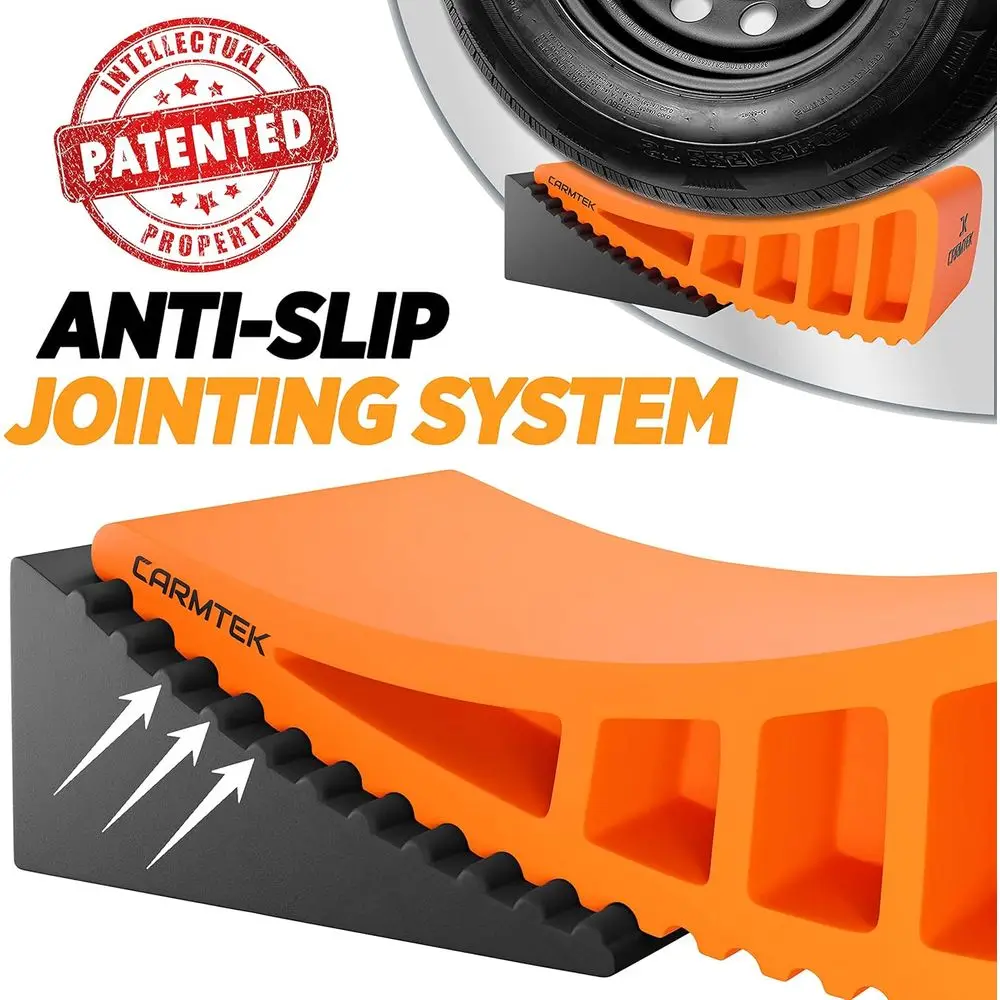 キャンピングカー レベラー 2個セット |   狭いデュアルアクスルトレーラー用のホイールチョック付きフィットカーブドRVレベラー |   より速いRVレベリングシステム