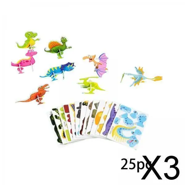 2-4pack 3D Cartoon Puzzles Learn Activities Fine Motor Skills