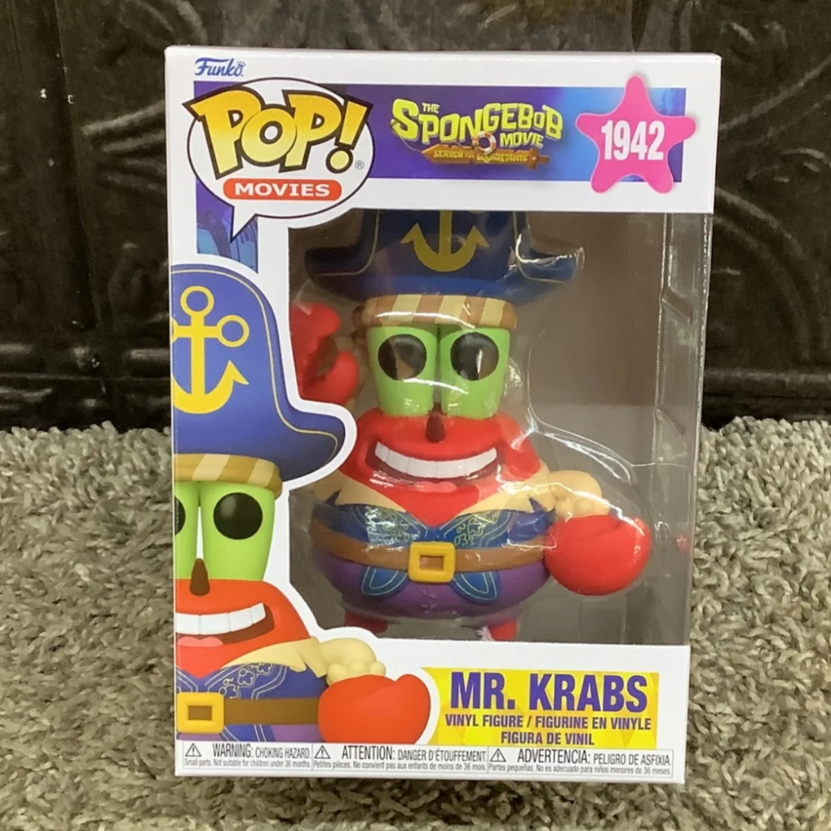 

Фигурка Фанко-Поп: Господин Крабс (Пират) # Официальная коллекционная фигурка Губки Боба из мультфильма «Губка Боб в квадратных штанах», лимитированная серия 1942 года, подарок для фанатов