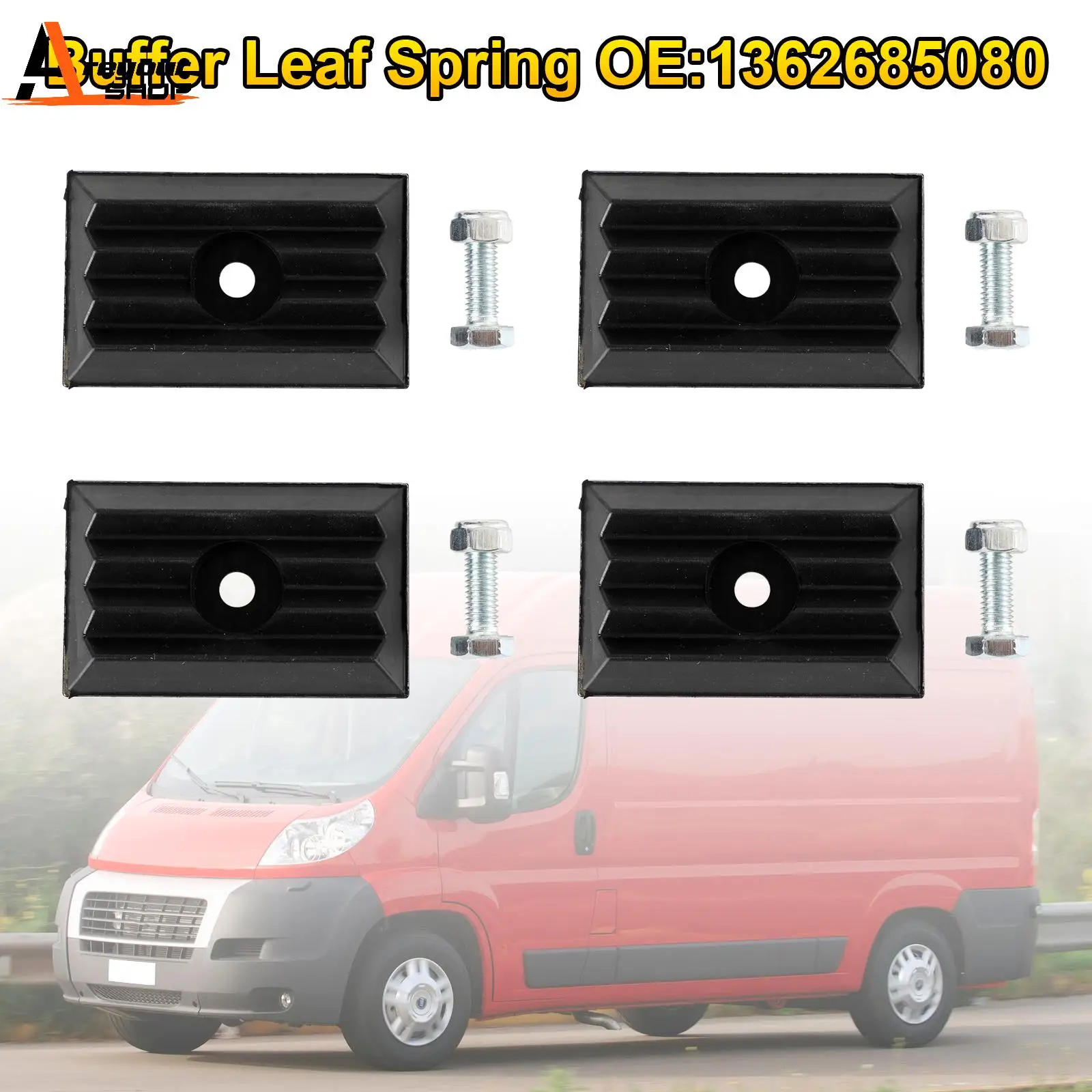 

Areyourshop 4 X Rear Impact Buffer Leaf Spring for Peugeot Boxer Fiat Ducato Citroen Jumper