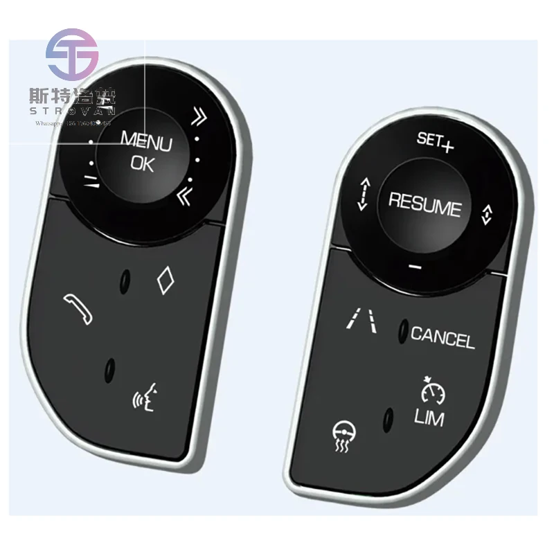 Set di interruttori combinati touch con pulsante di controllo del volante dell'auto per Land Rover per Range Rover Vogue / Sport 2014-2017
